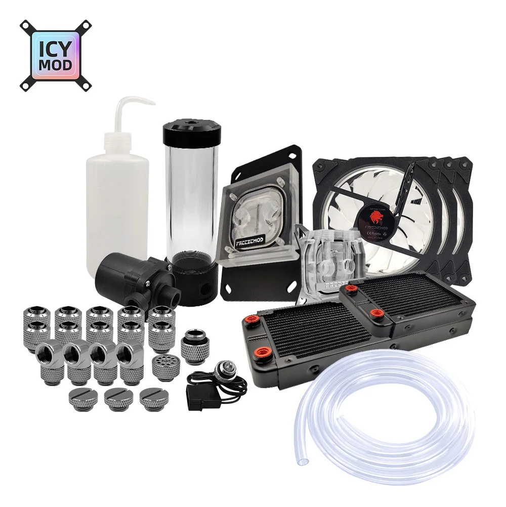 Cpu Water Cooler 240Mm Rgb - FREEZEMOD Water Cooler Soft Tube Kit