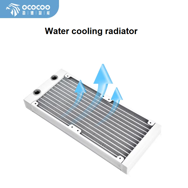 Liquid Cooling Radiator 360 - White Color PC Water Cooling Radiator