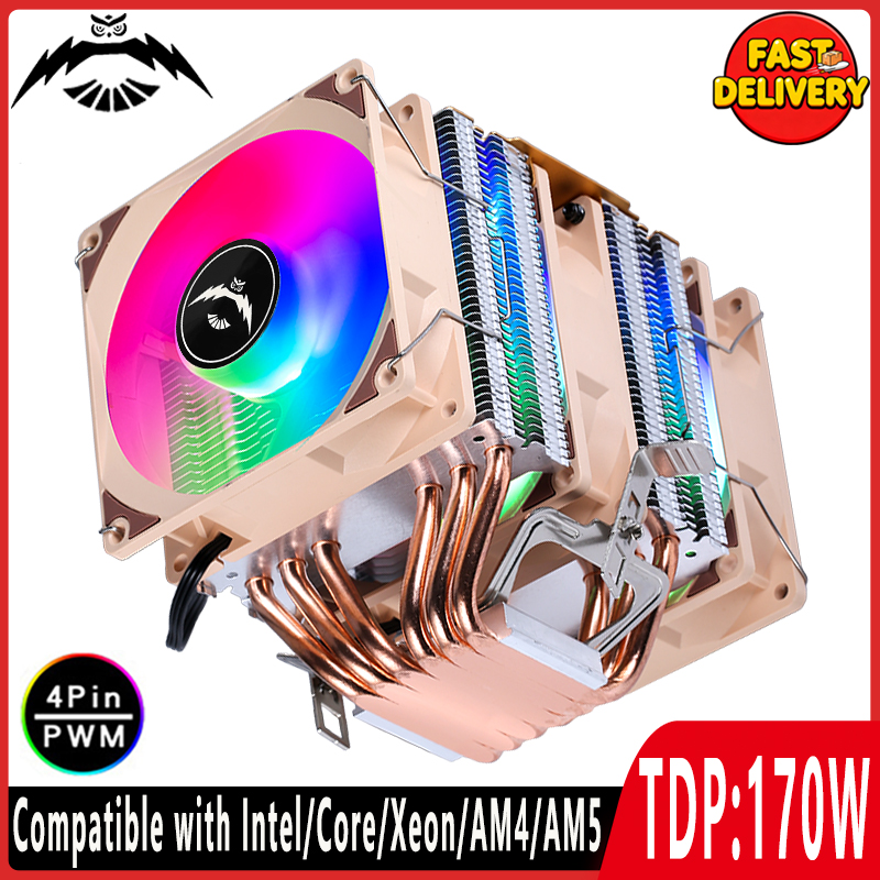 Cpu Air Cooler Dual Tower 6 Heatpipe - 4/6 Heat Pipe CPU Cooler Dual