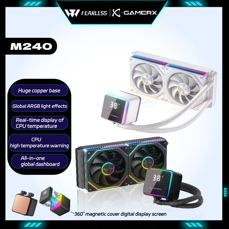 Cpu Water Cooler 240Mm Rgb - X-GAMER M240 Water Cooler Global ARGB