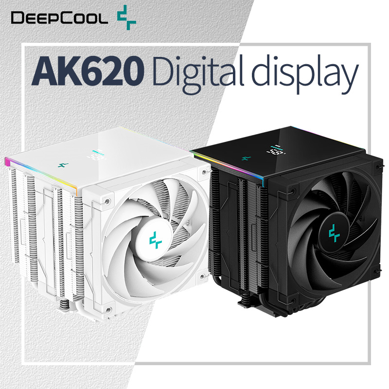 Cpu Air Cooler Dual Tower 6 Heatpipe - DeepCool AK620 Digital Twin Towers CPU