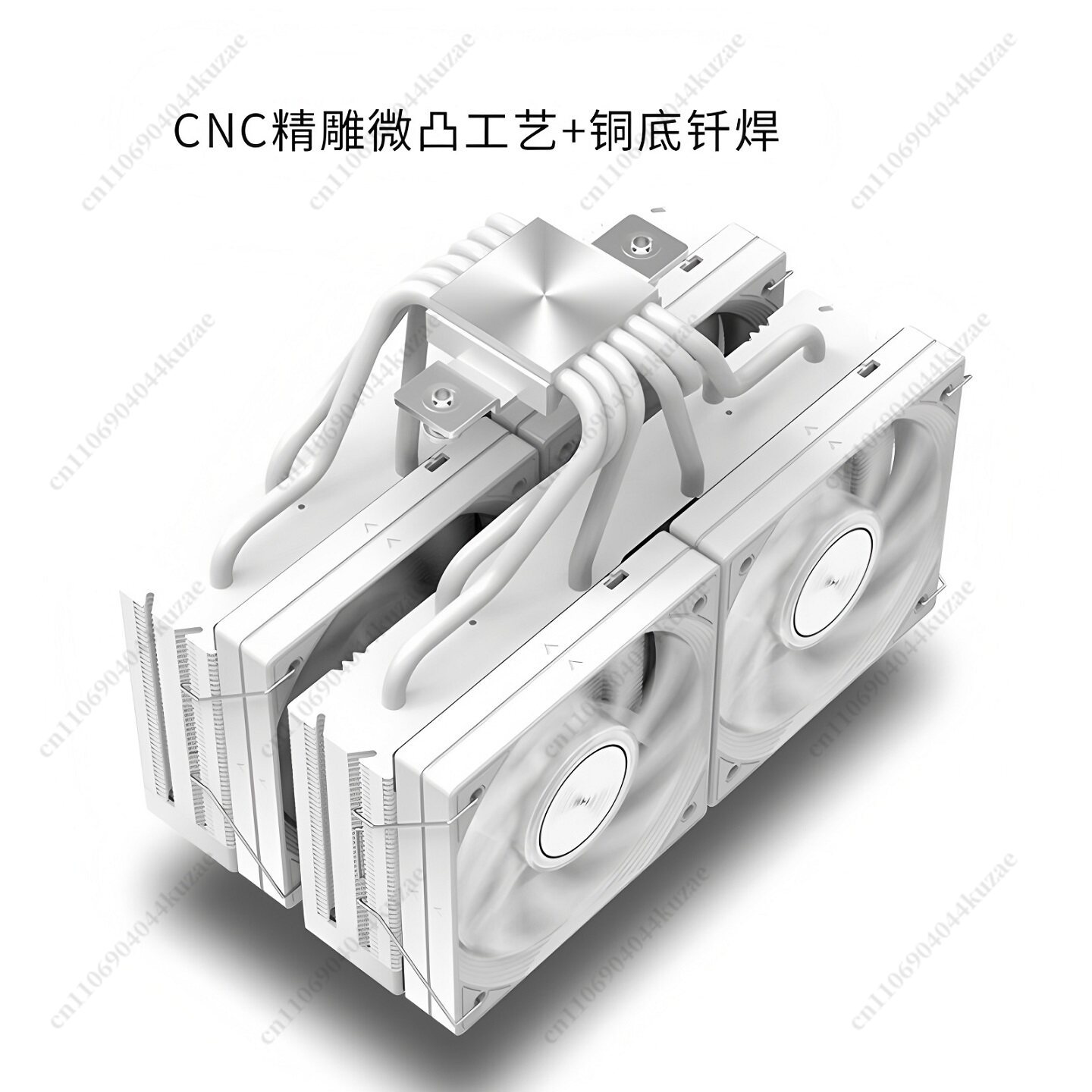 Cpu Air Cooler Dual Tower 6 Heatpipe - For JIUSHARK JF15K Dual Tower CPU