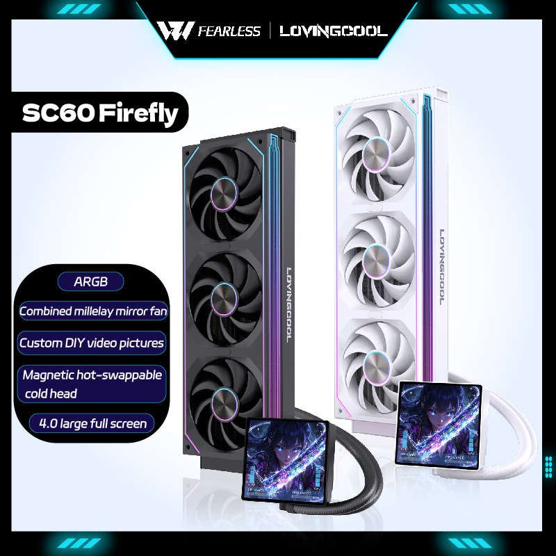 Liquid Cooling Radiator 360 - LOVINGCOO SC60 Firefly 360 CPU Liquid