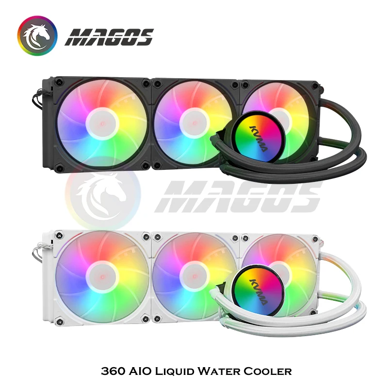 CPU Watercooler AIO Computer C - đánh giá và giá Aio Liquid Cooler 360Mm Argb