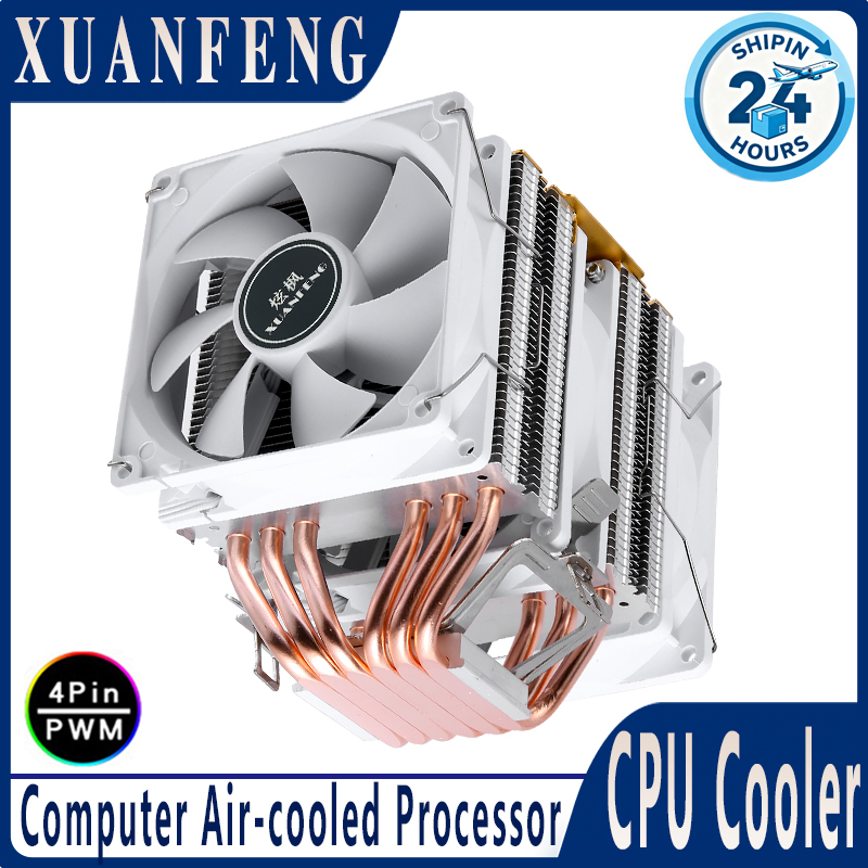 XUANFENG Computer Air Cooling  - đánh giá và giá Cpu Air Cooler Dual Tower 6 Heatpipe