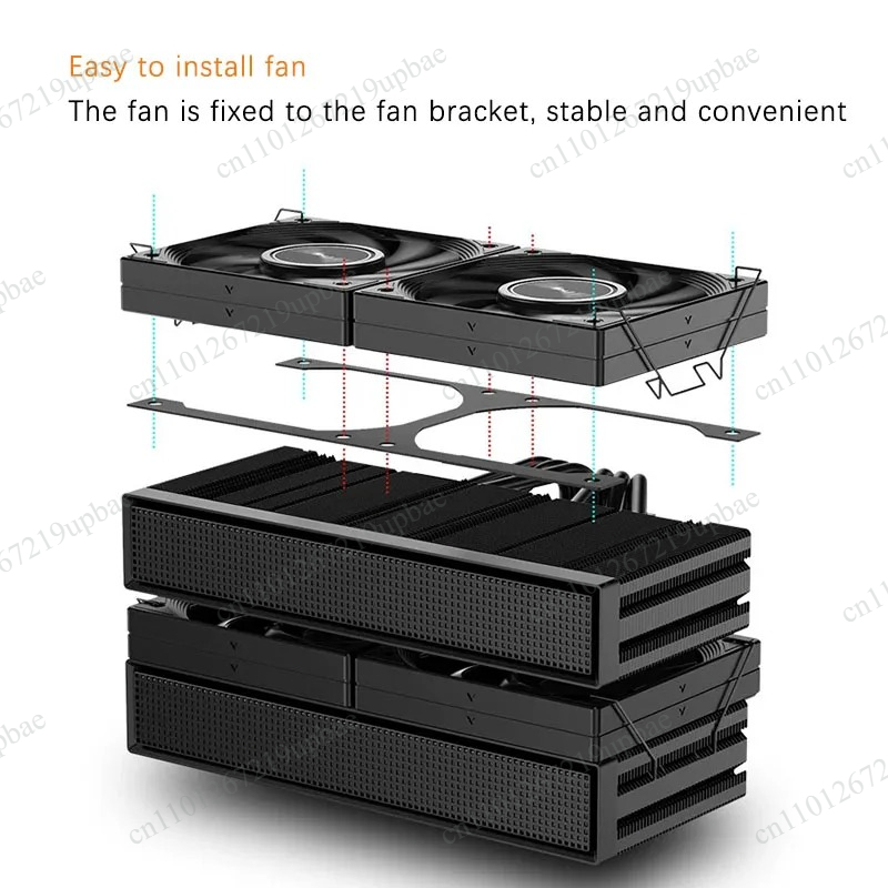 JF15K Dual‑Tower CPU Cooler 4× - đánh giá và giá Cpu Air Cooler Dual Tower 6 Heatpipe