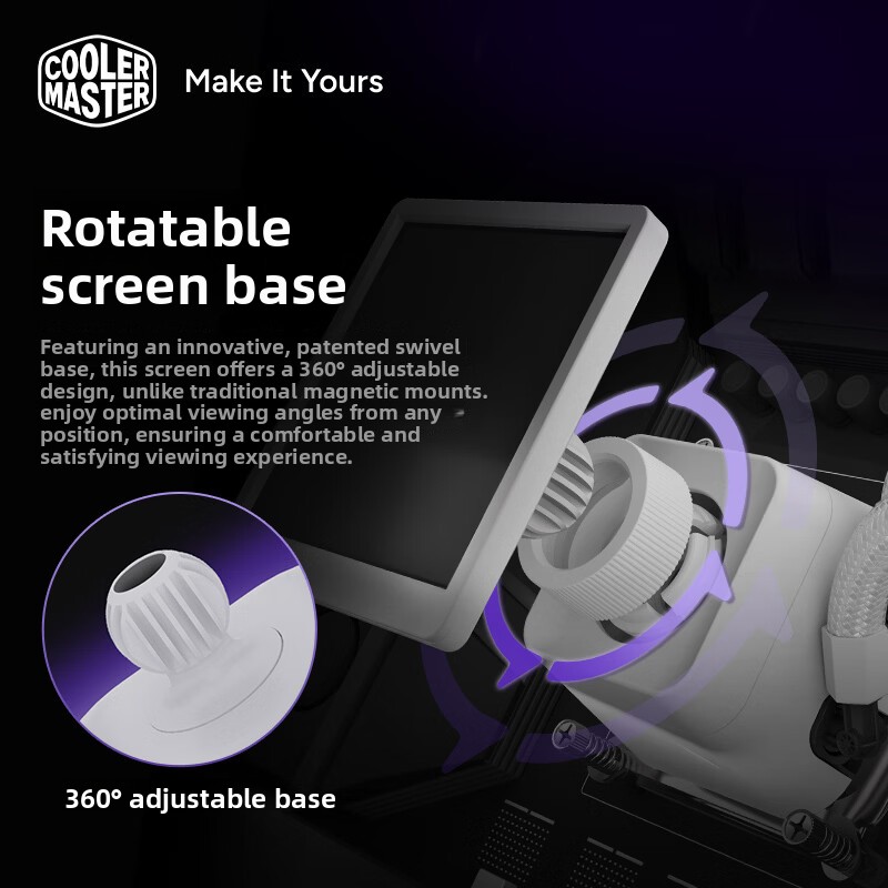 Coolermaster B360 LCD 360 WHIT - đánh giá và giá Liquid Cooling Radiator 360