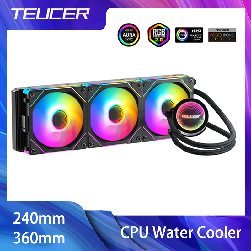TEUCER CPU Water Cooler With J - đánh giá và giá Cpu Water Cooler 240Mm Rgb