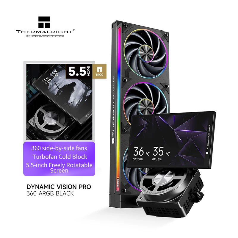Thermalright Dynamic Vision PR - đánh giá và giá Liquid Cooling Radiator 360