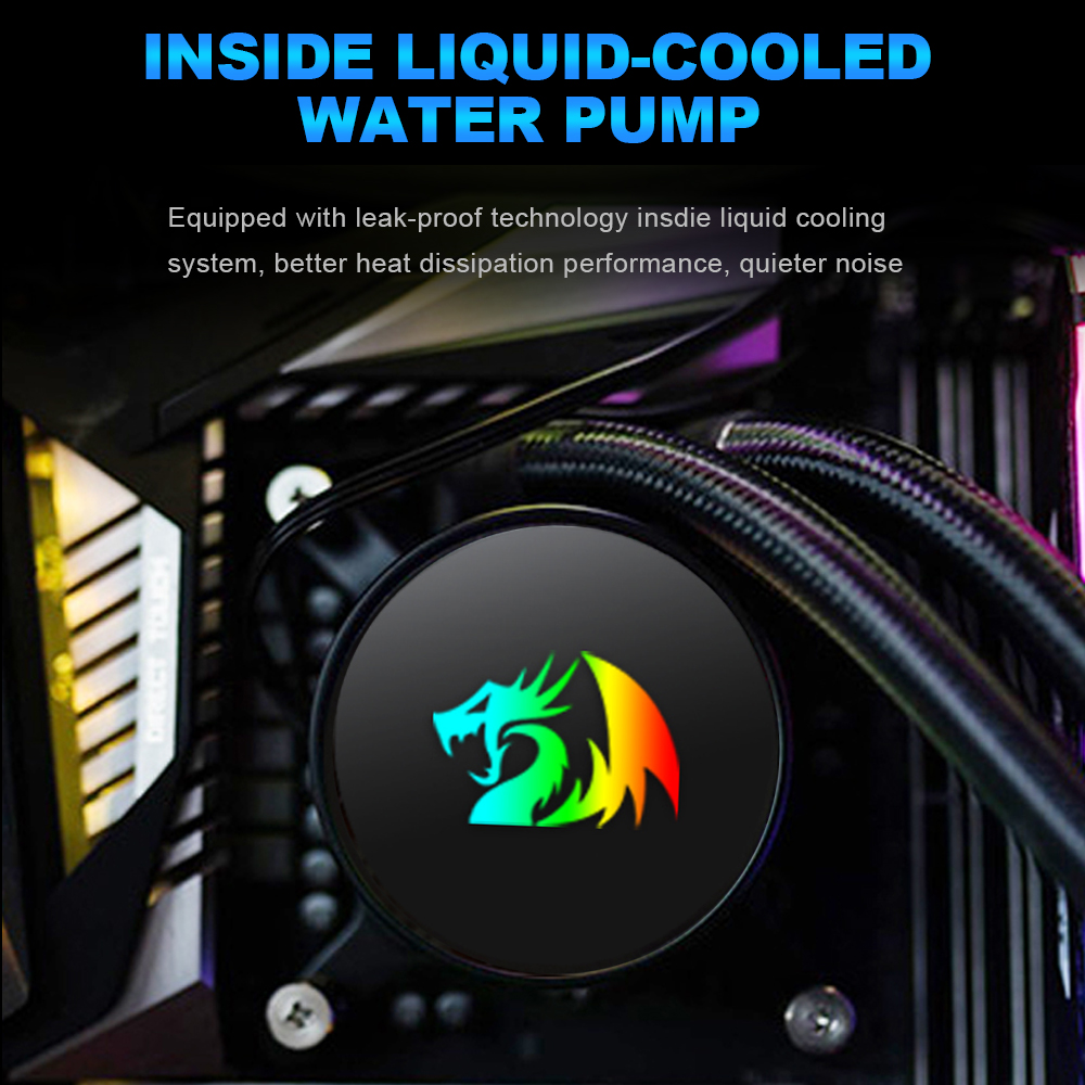 REDRAGON Effect X CCW-3000 Wat - đánh giá và giá Cpu Water Cooler 240Mm Rgb