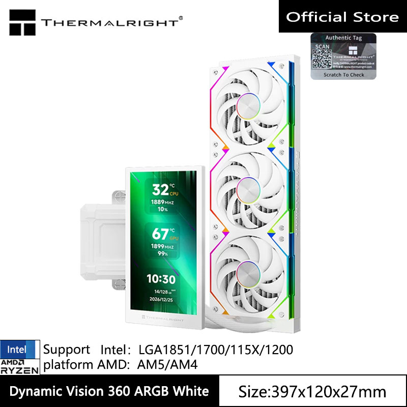 Thermalright Dynamic Vision 36 - đánh giá và giá Liquid Cooling Radiator 360