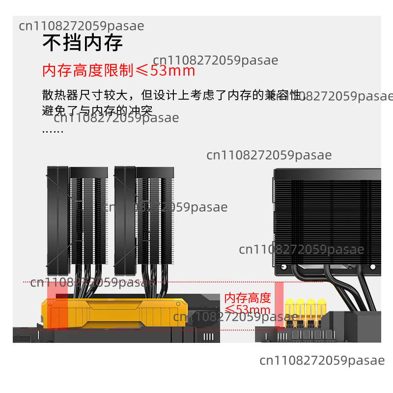 Compatible with The 15K Dual-t - đánh giá và giá Cpu Air Cooler Dual Tower 6 Heatpipe