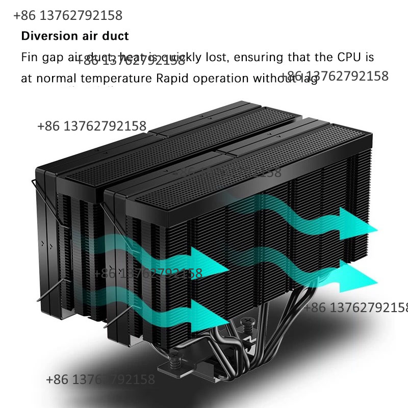JIUSHARK JF15K Dual Tower CPU  - đánh giá và giá Cpu Air Cooler Dual Tower 6 Heatpipe